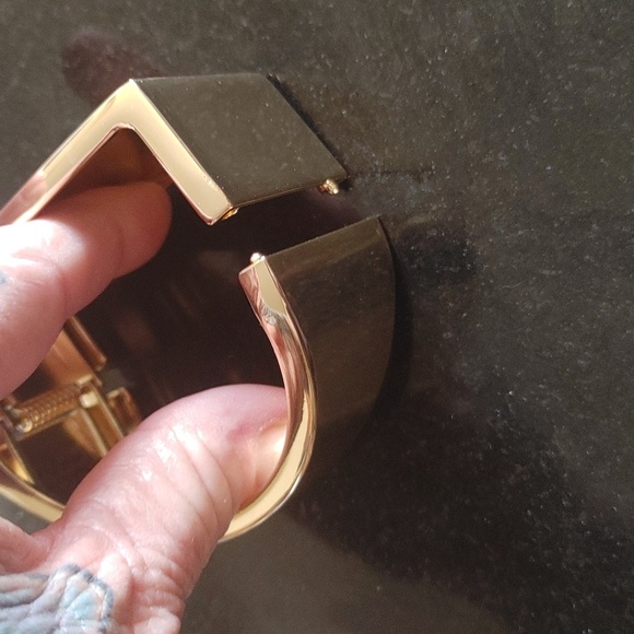 Macy's Gold Plated Statement Cuff Bracelet - Picture 4 of 6